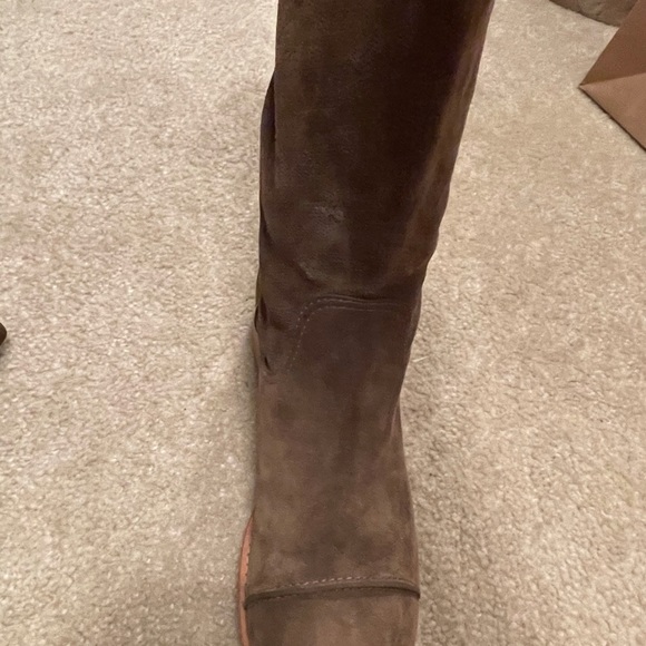 Louis Vuitton Tan Perforated Emblem Suede Boots - Picture 12 of 16